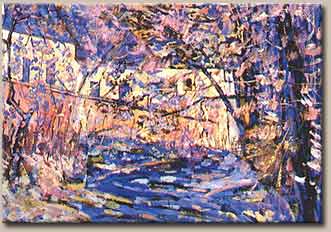 Marek Czarnoski - "Narona baszta - Karczwka", gwasz, acryl, papier. 1999 r.